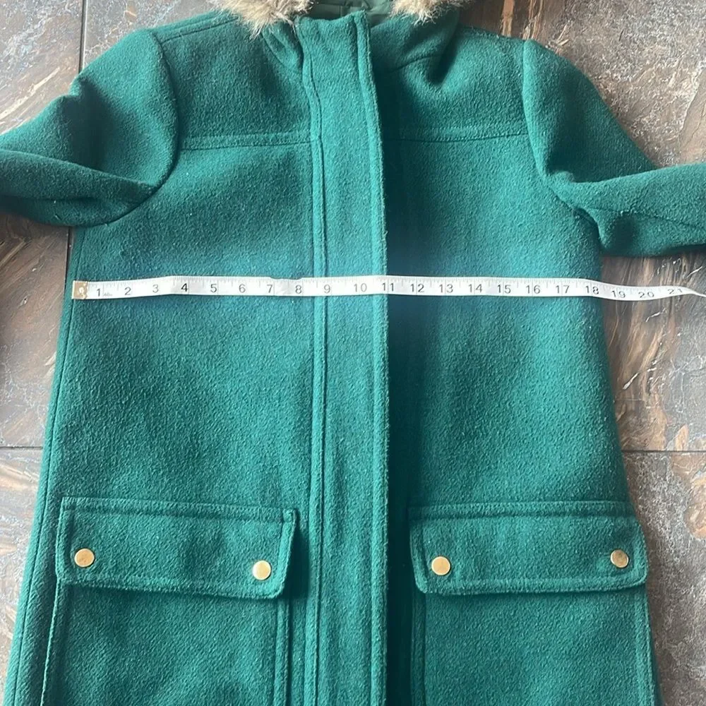 J.Crew Mercantile Vail Parka, hunters green, Size 2